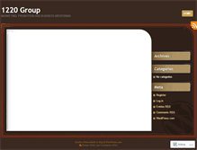 Tablet Screenshot of 1220group.wordpress.com