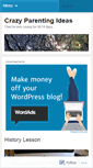 Mobile Screenshot of crazyparentingideas.wordpress.com