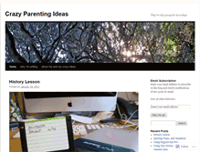 Tablet Screenshot of crazyparentingideas.wordpress.com
