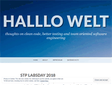 Tablet Screenshot of halllowelt.wordpress.com
