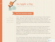 Tablet Screenshot of anappleadayblogger.wordpress.com