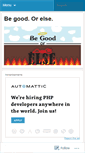 Mobile Screenshot of begoodorelse.wordpress.com