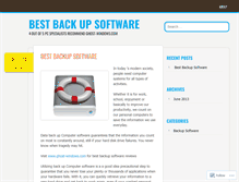 Tablet Screenshot of bestbackupsoftware2013.wordpress.com