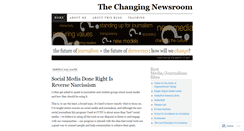 Desktop Screenshot of changingnewsroom.wordpress.com