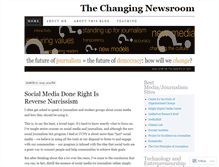 Tablet Screenshot of changingnewsroom.wordpress.com