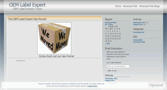 Desktop Screenshot of oemlabelexpert.wordpress.com