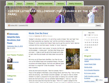 Tablet Screenshot of custerlutheran.wordpress.com