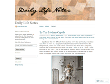 Tablet Screenshot of dailylifenotes.wordpress.com