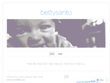 Tablet Screenshot of bettysanto.wordpress.com