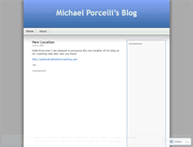 Tablet Screenshot of michaelporcelli.wordpress.com