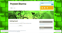 Desktop Screenshot of praneetsharma.wordpress.com