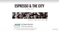 Desktop Screenshot of espressoandthecity.wordpress.com