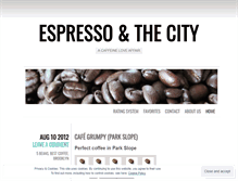 Tablet Screenshot of espressoandthecity.wordpress.com