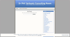 Desktop Screenshot of drphilyerboots.wordpress.com