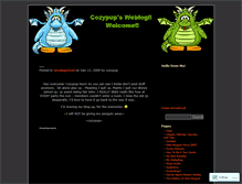 Tablet Screenshot of cozypup.wordpress.com
