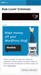 Mobile Screenshot of dublovincriminals.wordpress.com