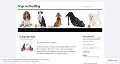 Desktop Screenshot of dogsontheblog.wordpress.com