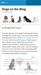 Mobile Screenshot of dogsontheblog.wordpress.com
