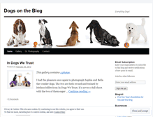 Tablet Screenshot of dogsontheblog.wordpress.com