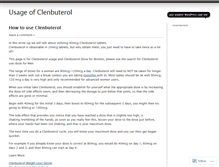 Tablet Screenshot of clenbuterolhcl.wordpress.com