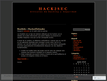 Tablet Screenshot of hack2sec.wordpress.com