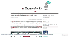 Desktop Screenshot of letiroirdubonton.wordpress.com