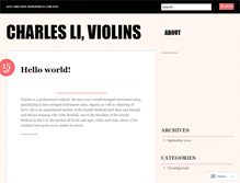 Tablet Screenshot of charlesviolins.wordpress.com