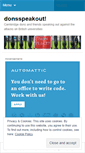 Mobile Screenshot of donsspeakout.wordpress.com