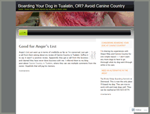 Tablet Screenshot of caninecountrytualatin.wordpress.com