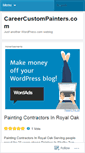 Mobile Screenshot of careercustompainters.wordpress.com