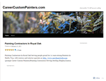 Tablet Screenshot of careercustompainters.wordpress.com