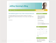 Tablet Screenshot of jeffreyhenning.wordpress.com