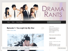 Tablet Screenshot of dramarants.wordpress.com