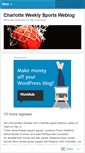 Mobile Screenshot of charlotteweeklysports.wordpress.com