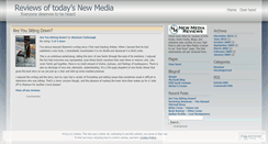 Desktop Screenshot of newmediareviews.wordpress.com