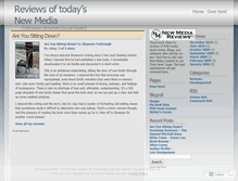 Tablet Screenshot of newmediareviews.wordpress.com