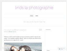 Tablet Screenshot of lindslaphotographie.wordpress.com