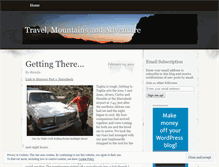 Tablet Screenshot of mountaintravels.wordpress.com