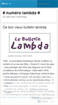 Mobile Screenshot of numerolambda.wordpress.com