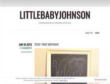 Tablet Screenshot of littlebabyjohnson.wordpress.com