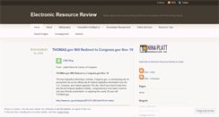 Desktop Screenshot of electronicresourcereview.wordpress.com