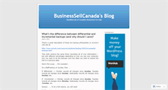 Desktop Screenshot of businesssellcanada.wordpress.com