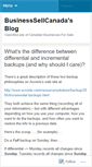 Mobile Screenshot of businesssellcanada.wordpress.com