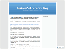 Tablet Screenshot of businesssellcanada.wordpress.com