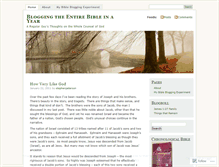 Tablet Screenshot of bloggingtheentirebibleinayear.wordpress.com