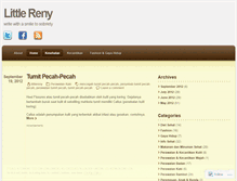 Tablet Screenshot of littlereny.wordpress.com