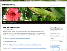 Tablet Screenshot of annmarieklotz.wordpress.com