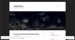 Desktop Screenshot of mutablematter.wordpress.com