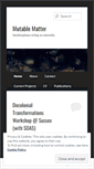 Mobile Screenshot of mutablematter.wordpress.com