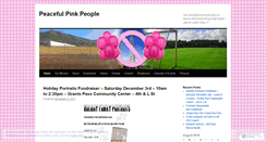 Desktop Screenshot of peacefulpinkpeople.wordpress.com